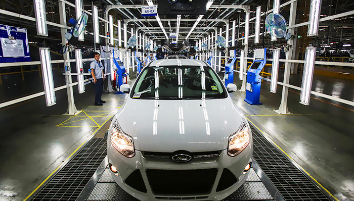 中国车市增速放缓,福特减产