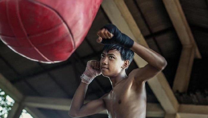 柬埔寨,泰拳,孩子