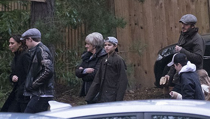 一家人最重要的就是整整齐齐!圣诞前贝克汉姆全家出游