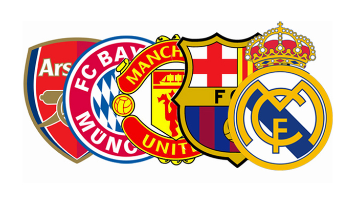 2016福布斯足坛价值榜:西甲双雄皇马巴萨居首 多豪门英超成主力