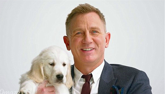 007丹尼尔·克雷格和萌犬拍了一支萌帅的广告片