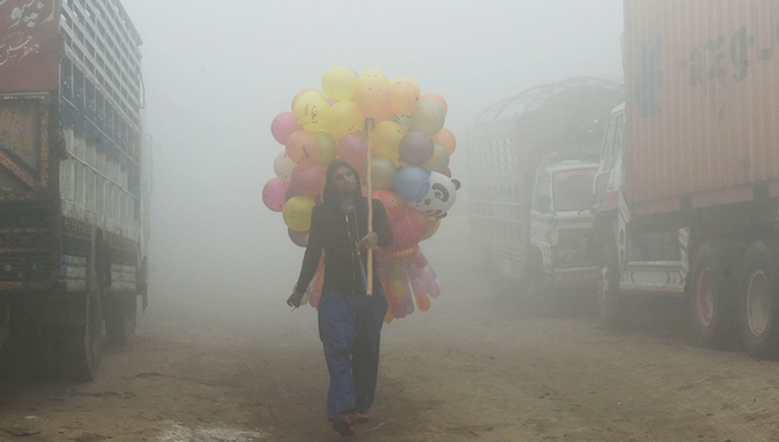 印度,巴基斯坦,PM2.5,空气污染,拉合尔,新德里