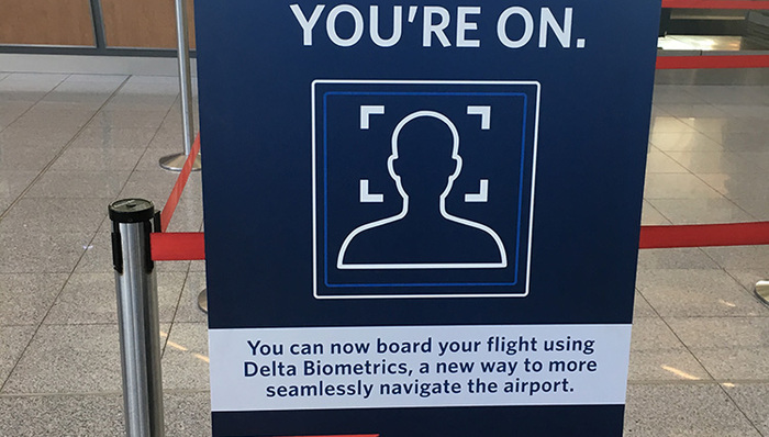 生物识别,,达美航空