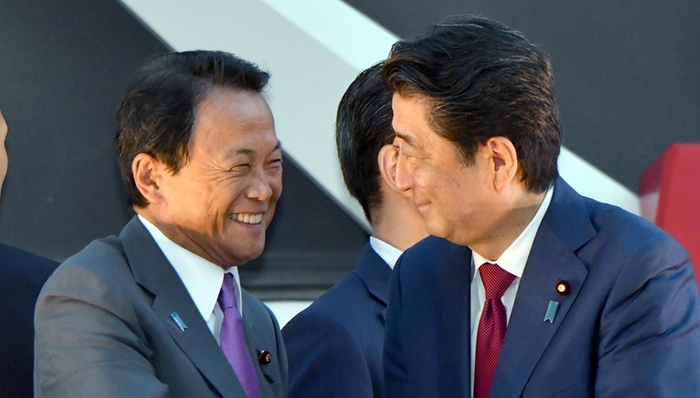 日本,内阁,安倍,麻生