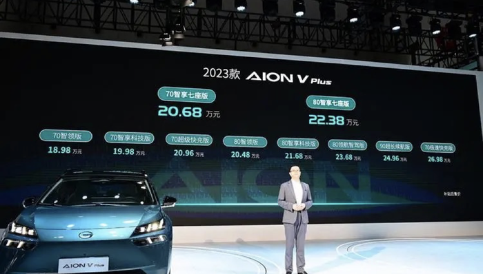 闪电快讯 | 2023款AION V Plus上市 柯洁成广汽埃安首位车主