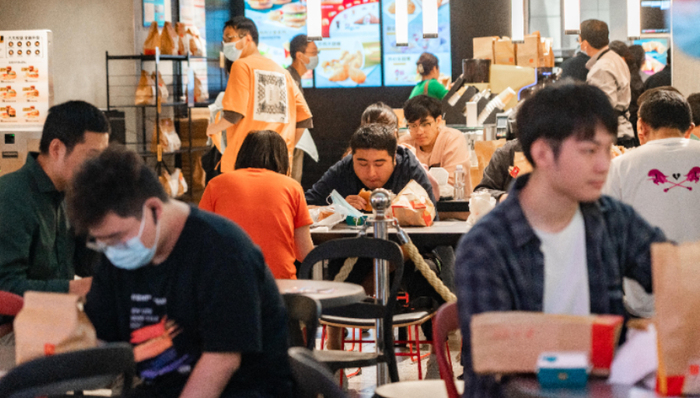 年轻人,外卖,打工人,快餐,