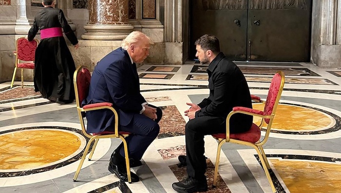 白宫争吵后首次面聊,泽连斯基和特朗普谈了啥?