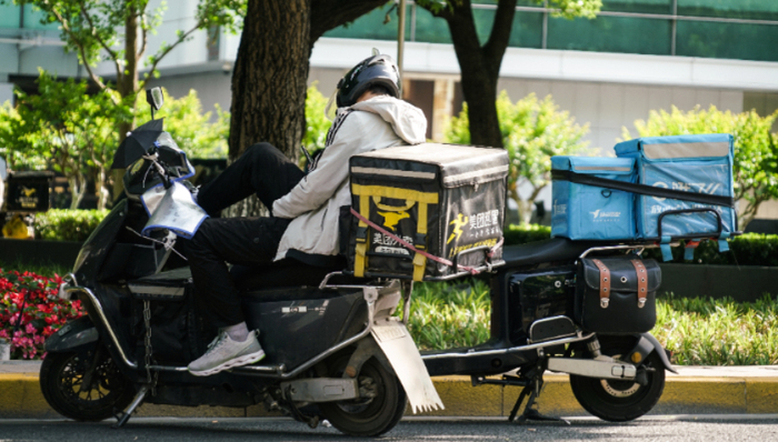 年輕人,生活方式,外賣,