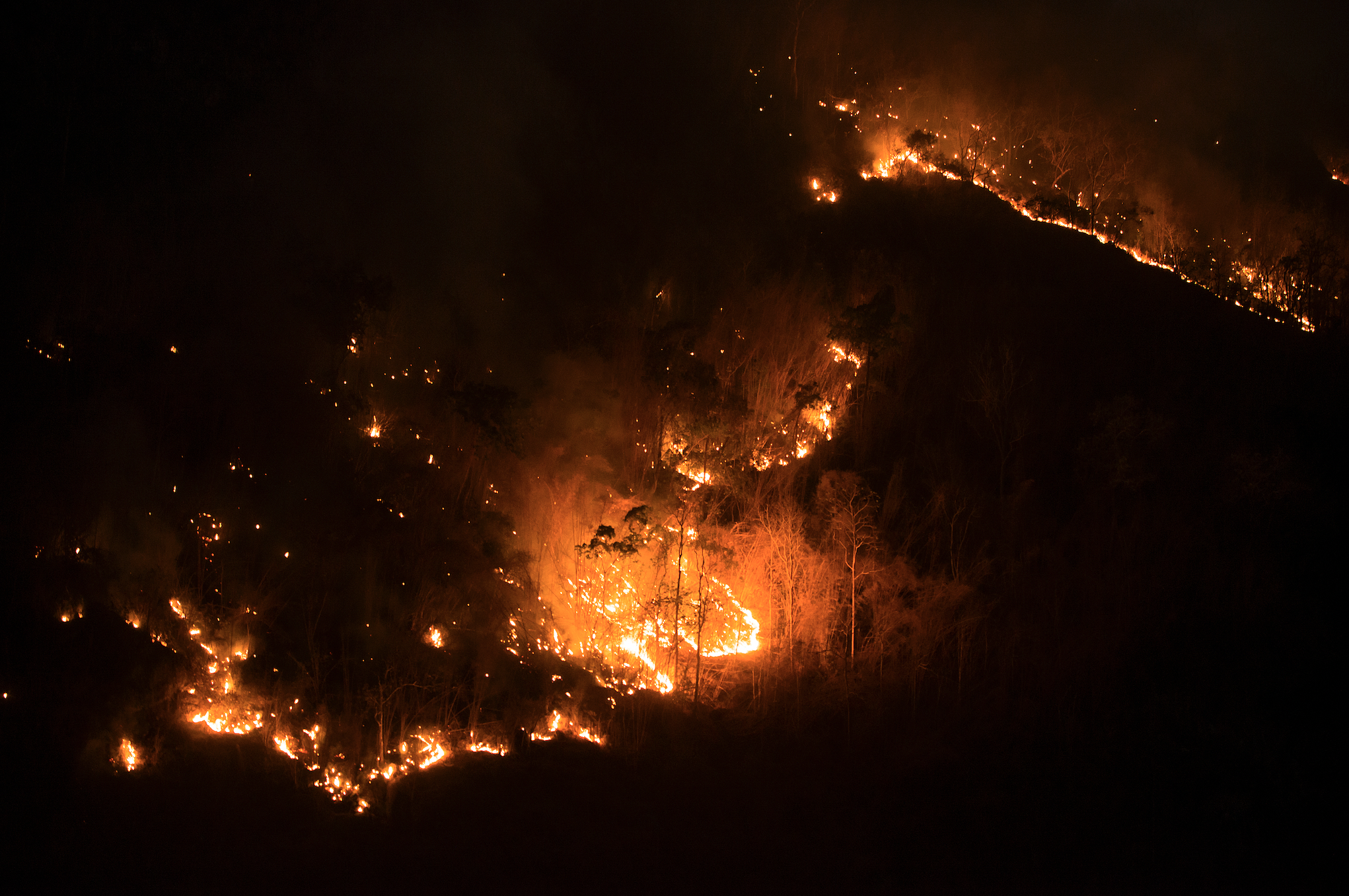 极端大风天气来袭！石家庄突发山火蔓延数座山，五台山同日发生火情|界面新闻 · 中国
