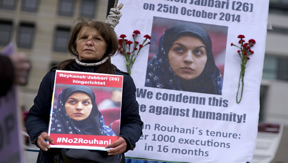 疑因反抗强奸而杀人 伊朗一女子竟被绞刑处死