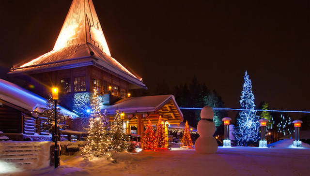 到北极圈上去见见真正的圣诞老人吧，实在去不了可以给他写信