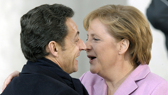 默克尔,萨科齐,爱丽舍宫