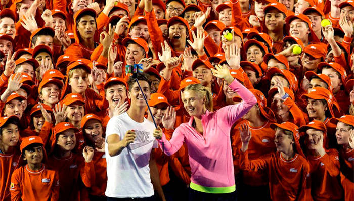 自拍神棍遭禁止,费德勒,德约科维奇,纳达尔,莎拉波娃