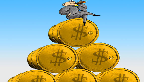 油价下跌,石油大亨净值