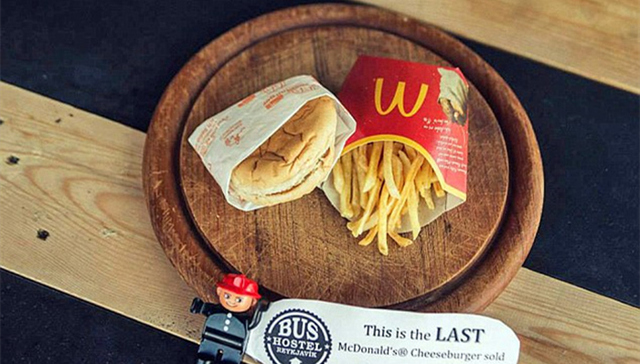 麦当劳,,冰岛,,博物馆,,汉堡和薯条