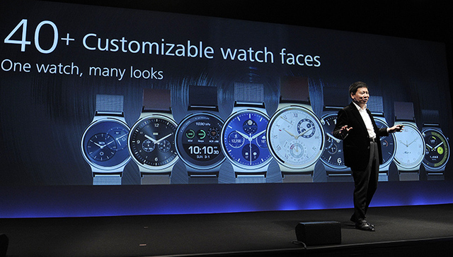 华为在MWC推出了智能手表Huawei,Watch,