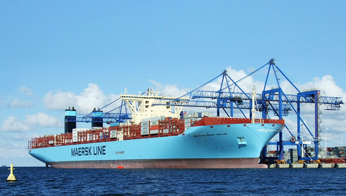 马士基航运造超大型集装箱