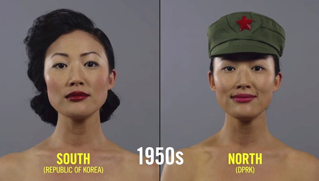 朝鲜,韩国,历史,女性,妆容