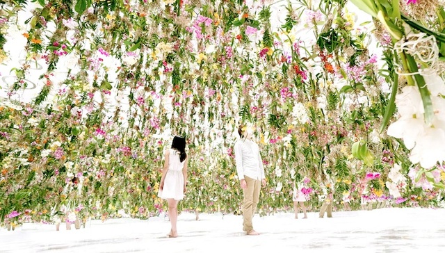 日本东京即将有场漂浮的花卉展