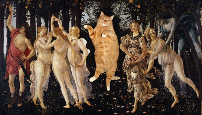 猫,世界名画,蒙娜丽莎,文艺复兴,Zarathustra,创意