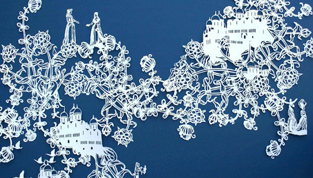 日本,民间艺术,剪纸,职人