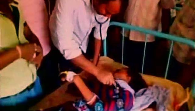 印度西孟加拉邦40个孩子在地震中受伤