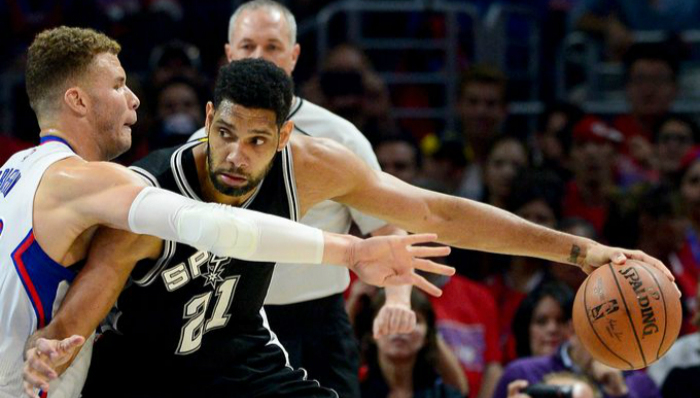 洛杉矶快船,圣安东尼奥马刺,NBA季后赛,邓肯