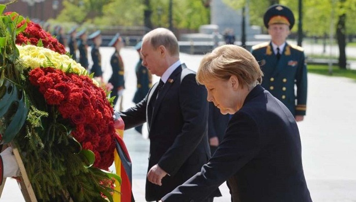 奥巴马,普京,默克尔,二战