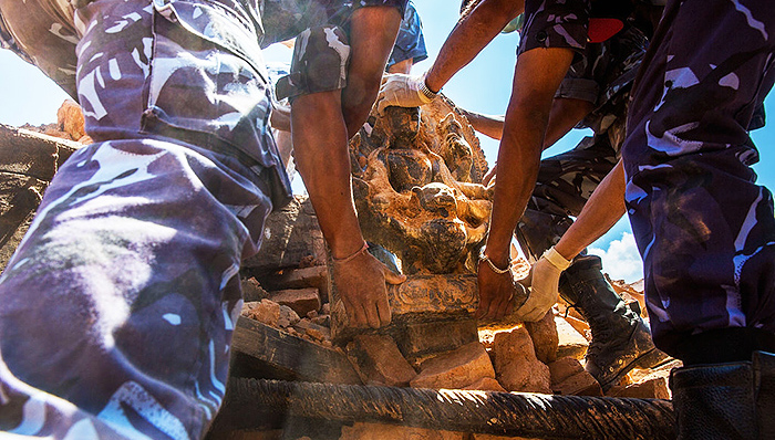 地震中世界文化遗产遭毁灭