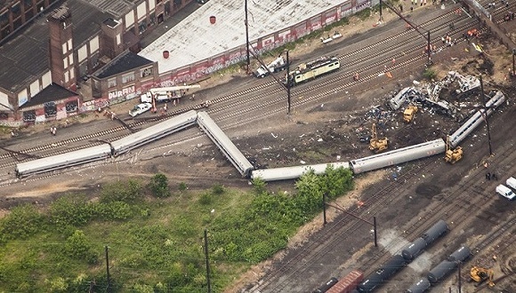 美国基础设施投资,美国铁路公司列车脱轨,费城列车脱轨