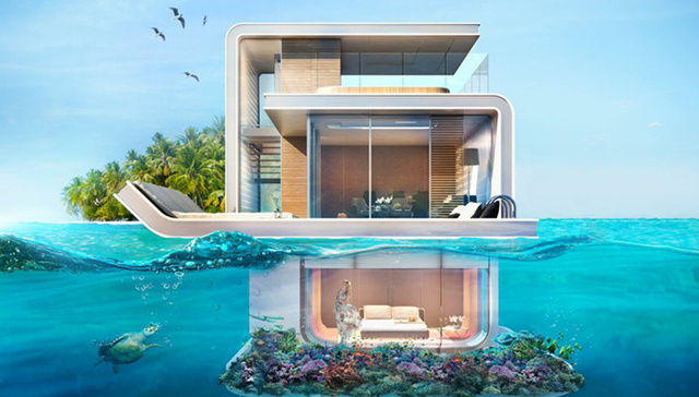 迪拜,,海上别墅,,漂浮的海马,,Floating,,Seahorse,,土豪,