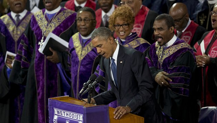 奥巴马,唱歌,麦霸