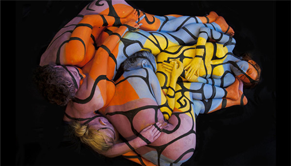 纽约,人体彩绘日,裸体,艺术家