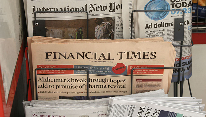 纸媒,报纸,金融时报