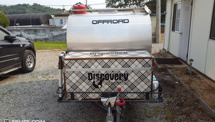 手工打造越野拖挂房车，越野探险不是问题