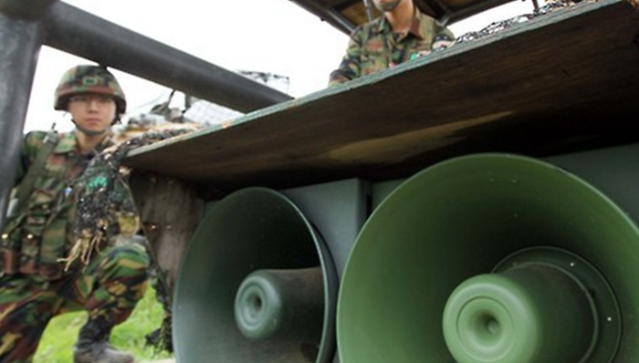 朝鲜,韩国,扩音喊话