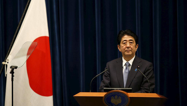 安倍晋三,二战胜利70周年,日本