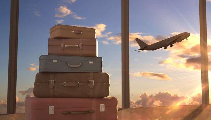 旅行,飞机,阿姆斯特丹国际机场,托运,行李