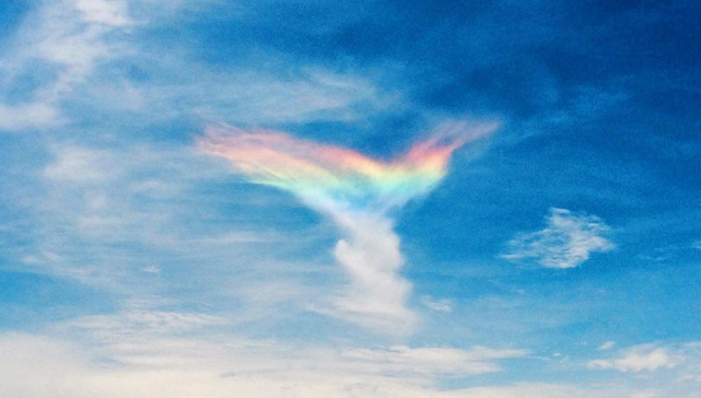 火彩虹,棕榈岛,环地平弧,58°