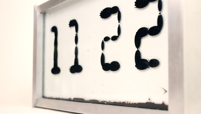 时钟,生活,设计,艺术,创意,磁流体,铁磁流体,游动