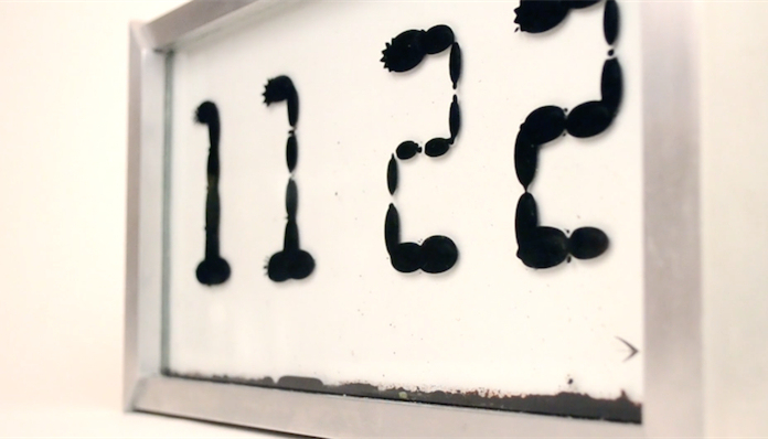 时钟,生活,设计,艺术,创意,磁流体,铁磁流体,游动