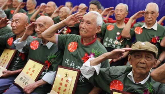 国共老兵,检阅,方队