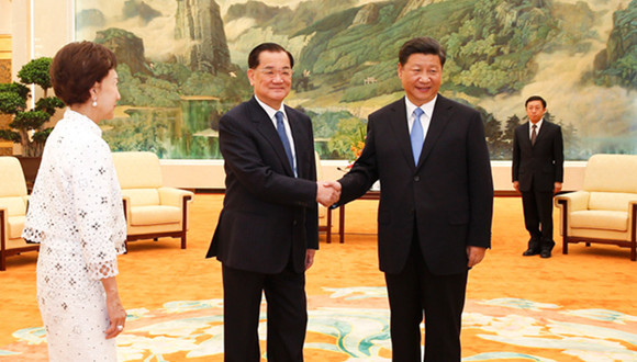 习近平,连战,会见