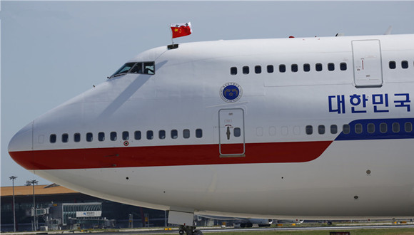 韩国,朴槿惠,专机,国旗