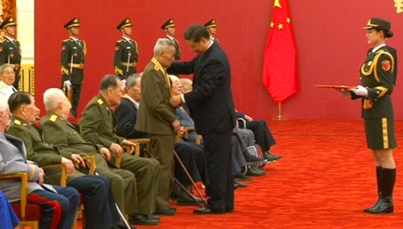 抗战,老兵,纪念章,习近平