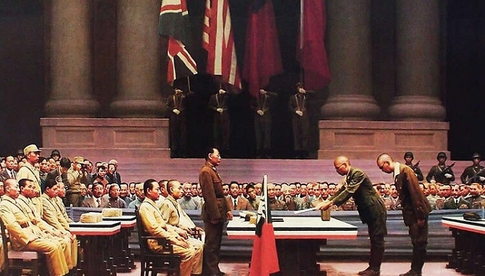 抗战胜利70周年,日本投降,大公报,落日