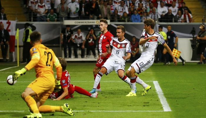 【欧预赛】格策两球德国3-1波兰登榜首 热身赛葡萄牙0-1法国