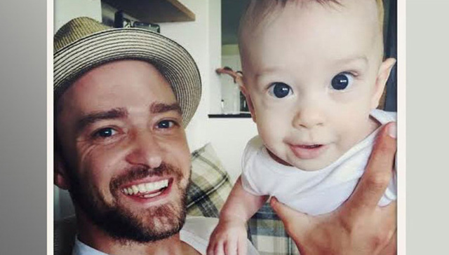Justin,Timberlake,晒娃