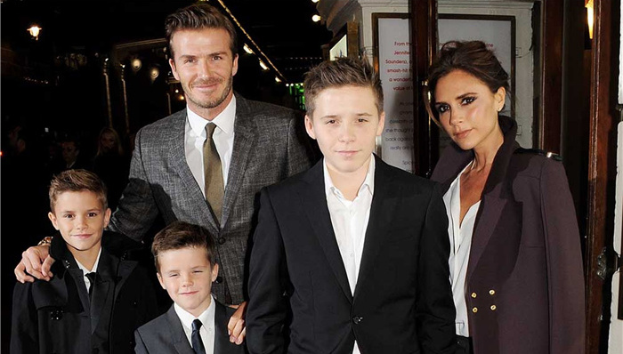 贝克汉姆家族品牌价值5亿英镑 每年还在增值