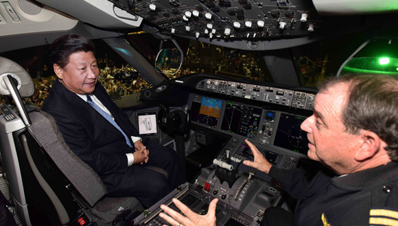 习近平,参观,波音,工厂